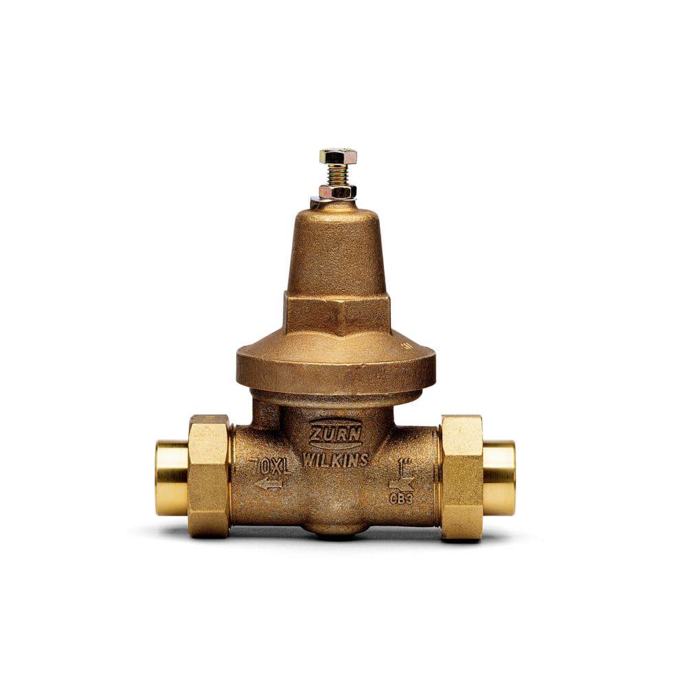 Zurn 1 in. 70XL Pressure Reducing Valve with Double Union FNPT Connection and FC (Cop/ Sweat) Union Connection