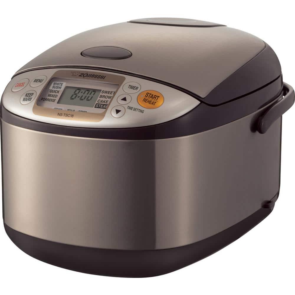 Zojirushi Micom 10-Cup Stainless Steel Rice Cooker with Built-In Timer